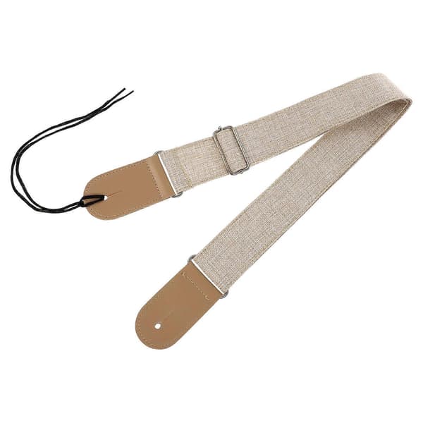 Elektriska Gitarrband Praktisk Gitarr Axelrem Ukulele Performance Beige Läder 145X5X0.5CM 1-pack