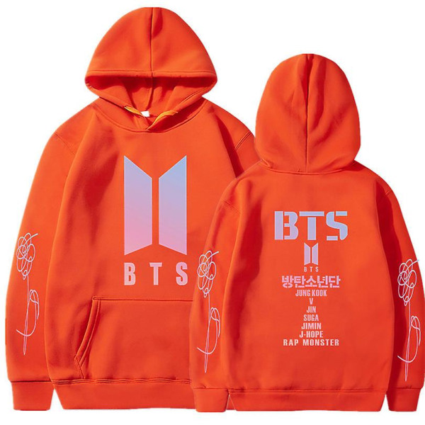 Unisex huvtröja Casual hoodie Cosplay Jacka Topp Orange S