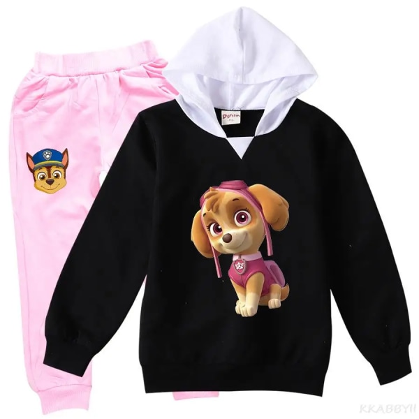 PAW PATROL Barnkläder Tecknade Flickkläder Set Vår Höst Kläder Kostym Toppar och byxor Baby Girl Höst Outfits style 20 120