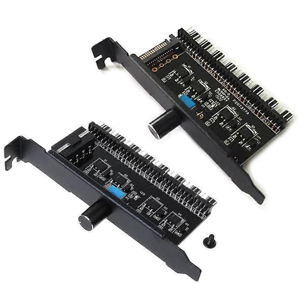 4-pin SATA PWM Viftehub Hastighetskontroller 1 til 8 Splitter Internt Hovedkort for
