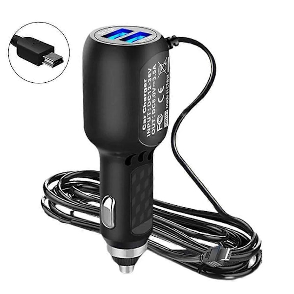 Dashcam Billaddare Mini USB-kabel Strömkabel För DVR-kamera GPS