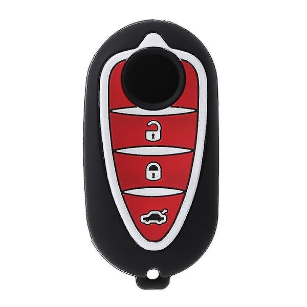 3-Knap Silicone Bilnøgleetui til Alfa Myth 159 Gto Myth Giulietta Romeo 4c Gta