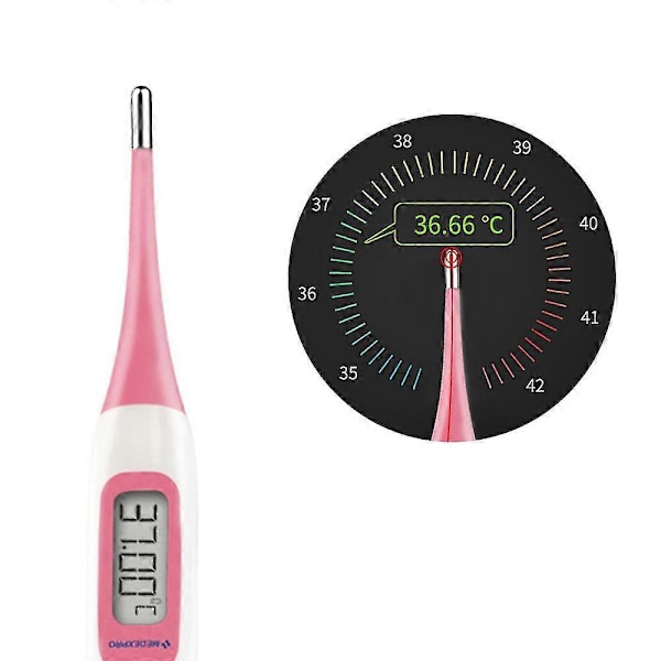 Digitalt Basaltermometer Grad Højpræcision Oraltermometer med Hukommelsesfunktion Digitalt Termometer