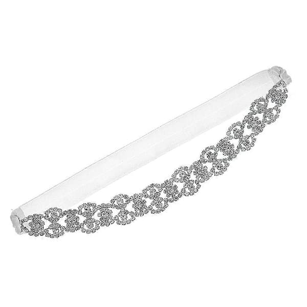 Brud Bryllup Strømpebånd Benstrømper Elegant Rhinestone Sølv 1 Sett