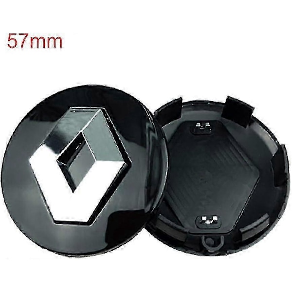 4 st 57mm Bil Legering Hjulcentrum Navkapslar I Svart Edition d
