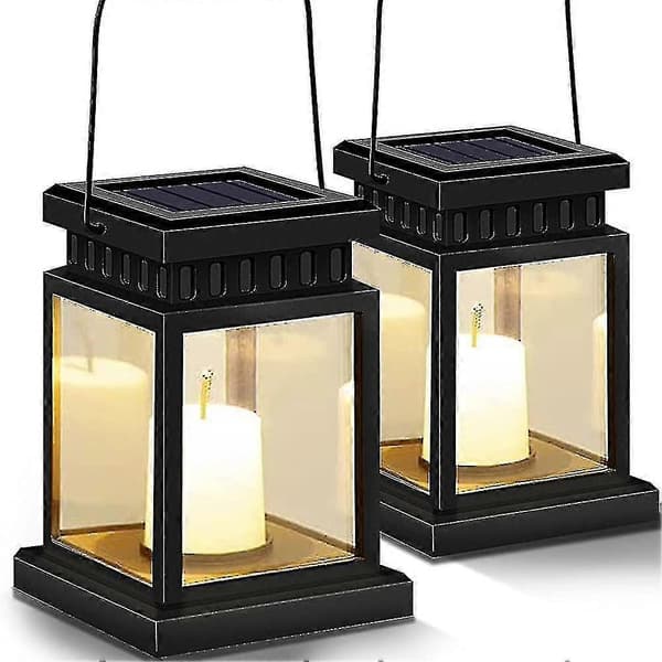 2-pack Sollampa, Trädgårdssollampor Utomhus Hängande, Vattentät Led
