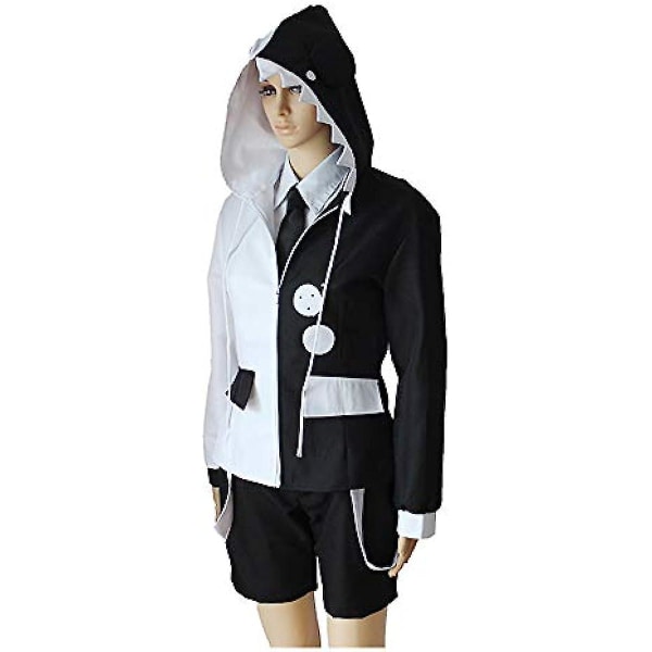 Black White Bear Cosplay-asu Danganronpa Suit -harjoituspuku on Unisex ylitakki S