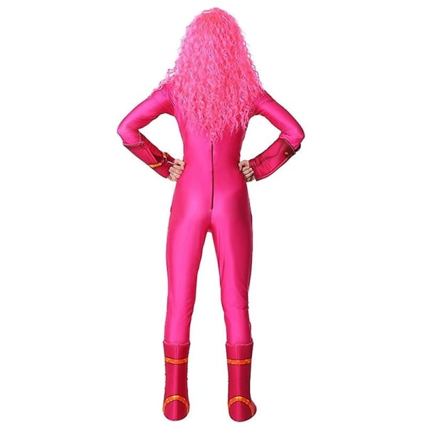 Halloween Cosplay Girl Barn Jumpsuit För Baby Girls Kostym Rose Red Hells Angel Devil Party Vampirina Lava Girl Demon Costume Adult S