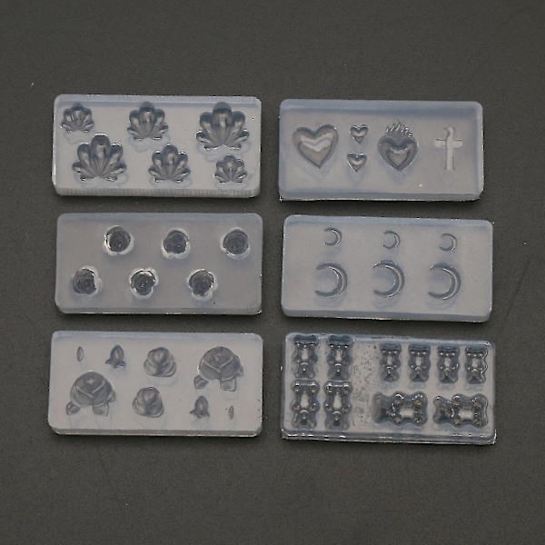 Neglekunst Silikoneform Blomst Dyr Skabelon Resin Støbeforme Smykker-fg