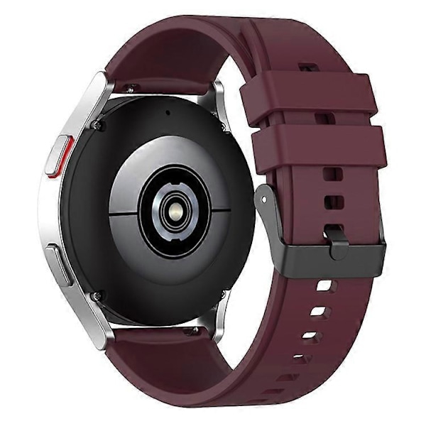 Kompatibel med Samsung Watch Heart-S / Heart-L / Galaxy Watch6 40mm 44mm / Watch6 Classic 43mm 47mm / Watch 5 40mm 44mm / 5 Pro 45 WineRed