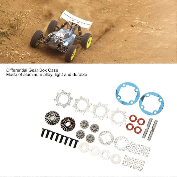 2024-RC Differensialgirboks Deksel Aluminium Legering Girboksdeksel Erstatning for ARRMA 1/7 1/8 Serie SZRH