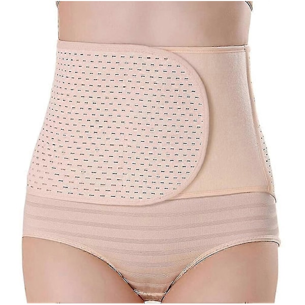 1 X Säädettävä Hengittävä Synnytyksen Jälkeinen Vatsatuki Iso Koko Postoperatiivinen Vatsatuki Beige Vatsan Tuki Synnytyksen Jälkeinen Palautumisvyö -ZZY