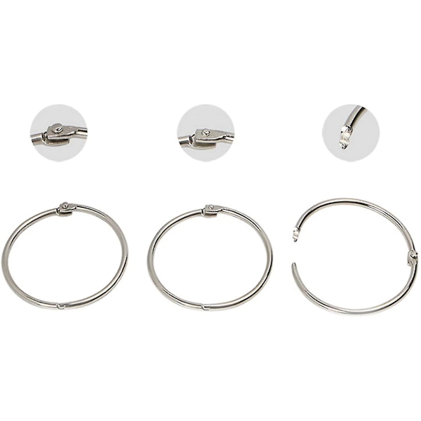 10-pack 50 mm Bok Ringar Lösa Blad