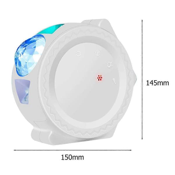 LED Sky Projektor Lys Galaxy Belysning Nebula Stjerne Natlampe Sort
