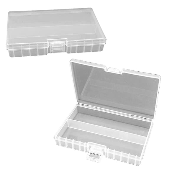 Batterilåda För 48 Aaa Aa Batteri Batterilåda Förvaringslåda Klar Plast TY