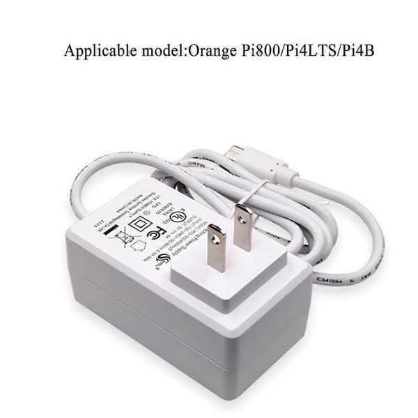 5V/4A strömförsörjningsadapter för Orange Pi 800 / Pi 4Lts / Pi 4B expansionskort