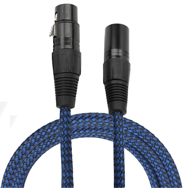 XLR-uros-naaras -kaapeli, venymänkestävä johto taajuusmikserille DMX-lavavalolle SoundXLR-uros-naaras 3 m / 9,8 jalkaa