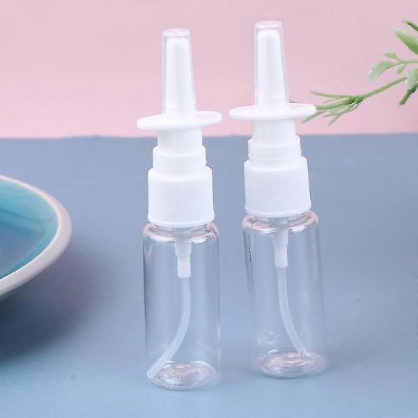 20 kpl 15 ml paksuuntunut suihkepullo Riniittisuihkepullo Suora suihkepullo PET Läpinäkyvä muovipullo Kannettava suihkepullo matkoille ulkoiluun