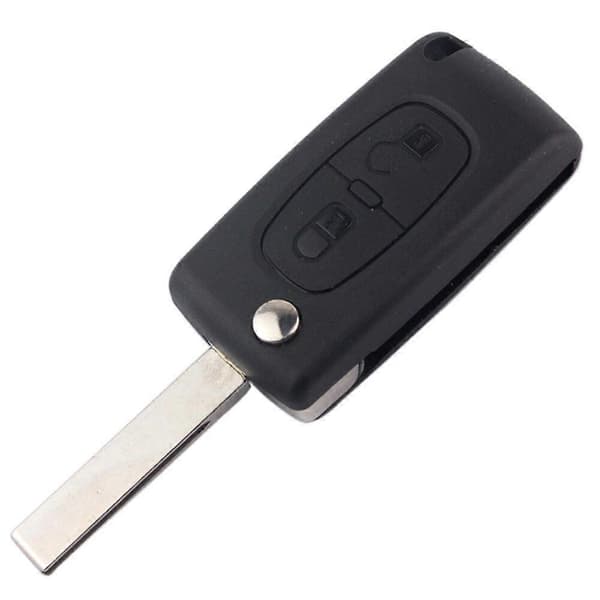 2-knapps bilfjärrkontroll Flip Key Fob Case Shell för Citroen C2 C5 C3 C4 C6 C8 CE0523