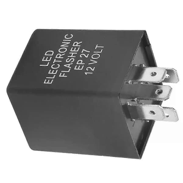 Flash Relæ Blinkrelæ EP27 5-Pin LED Blinklys Blinkrelæ til Blinklys Hyper Flash Fix 12V LED Blinkrelæ EP27