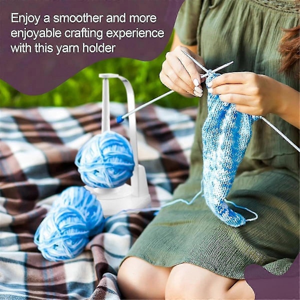 Magnetisk Pendel Garn Holder Sæt Garn Feeder Holder til Strikning og Hækling Wool Genie String Holder Dispenser