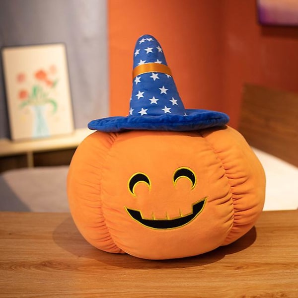 Jwl-hot Sale Simulaatio Kurpitsa Joulu Halloween Lahjalelut Pehmo Tyyny Pehmo Tyyny Nukke Mini Kurpitsa Lelu Lasten Kodinsisustus blue smile 20cm