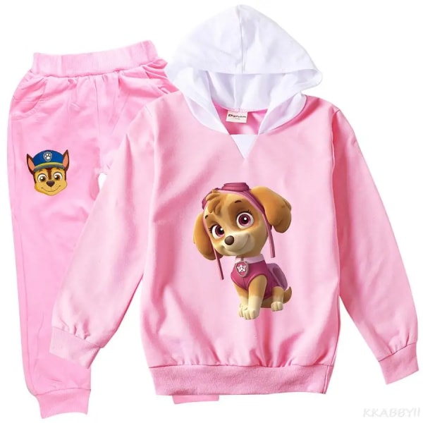 PAW PATROL Barnkläder Tecknade Flickkläder Set Vår Höst Kläder Kostym Toppar och byxor Baby Girl Höst Outfits style 2 150