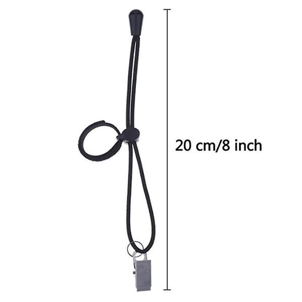 12 stk. Baggrundsclips Holder 200 mm/7,87 tommer Justerbar Elastisk Snor