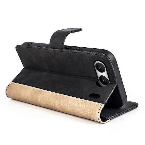 Yhteensopiva OnePlus Nord 4 Lompakkokotelo Nahkainen Puhelinkuori, Liitosväri Black