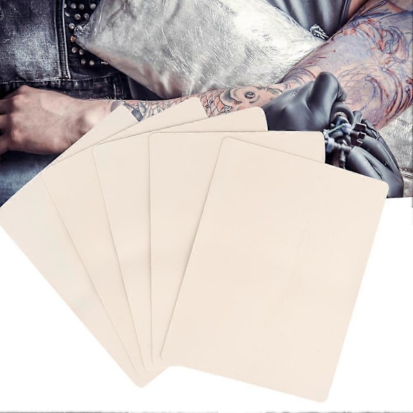 5 st Professionell Blank Tatuering Hud Nybörjare Makeup Tatuering Falsk Övningshud