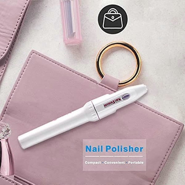 BAQI Elektrisk Nagelborr Set Portabel Manikyr Nagelkonst Slipmaskin 5-I-1 Nagelmaskin Skönhet Personlig Vård Manikyr och Pedikyr Kit för Hemma