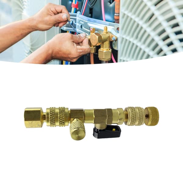 Multifunktionelt AC ventilkernefjernersæt med skruenøgle og adapter
