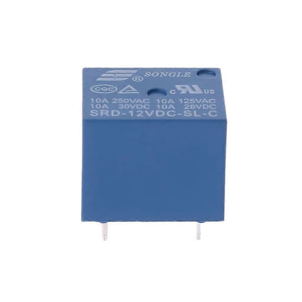 Ny Högkvalitativ 10 ST 5 Pins RELÄ 12V DC Spole Strömrelä PCB