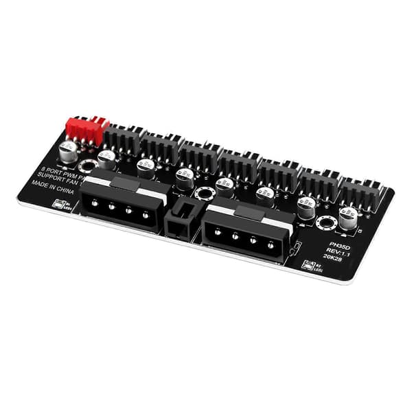 PC Kabinet Blæser Hub CPU Køling HUB 10 Port 12V PWM Hub Molex Controller Strøm