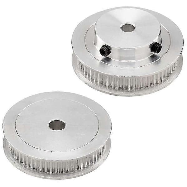 2 Kit GT2 Synkront Hjul 20&60 Tänder 5mm Borrning, Aluminium Timing Remhjul med 2 st Längd 200mm Bredd