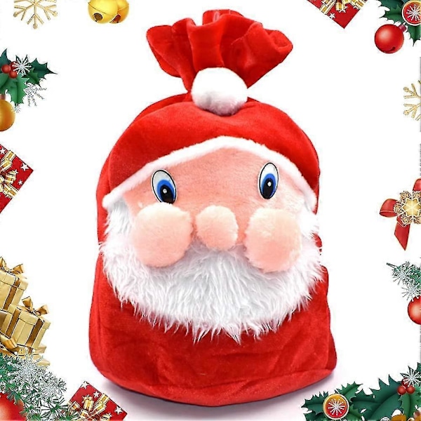 Stor julklappspåse Förvaringsväska Röd strumpväska 46 * 33cmröd1st