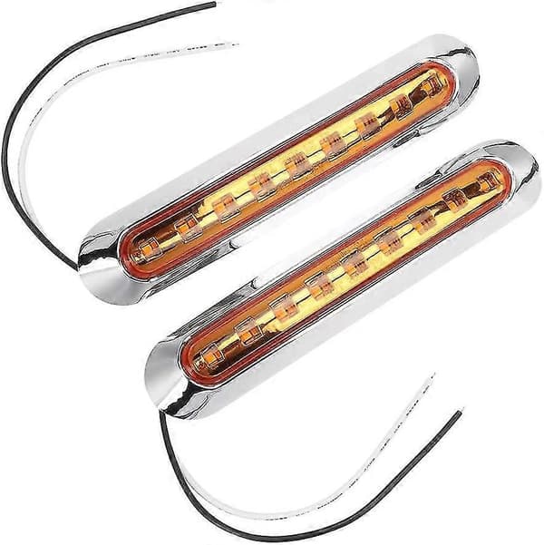 Tilhengerlys, 9 LED Side Blinklys Varsellys For Lastebil Tilhenger (2 stk)