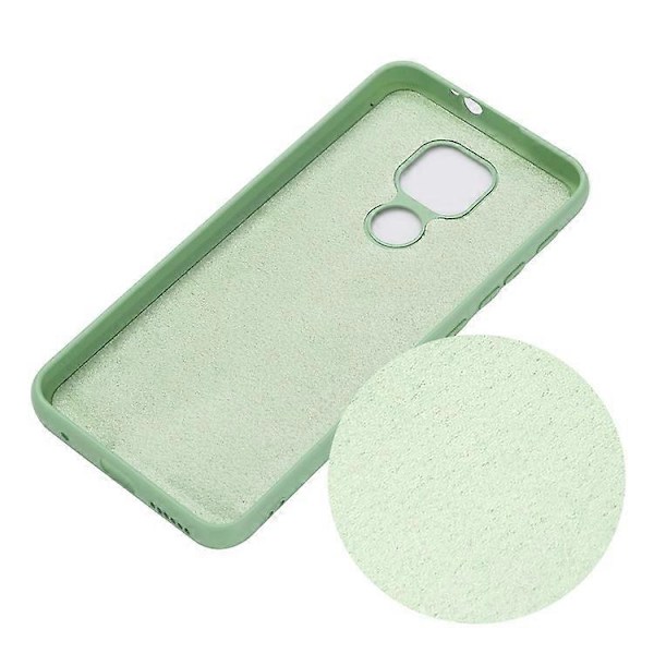 Pehmeä nestemäinen silikonipuhelinkuori, yhteensopiva Motorola Moto G9 Play -puhelimen kanssa Green
