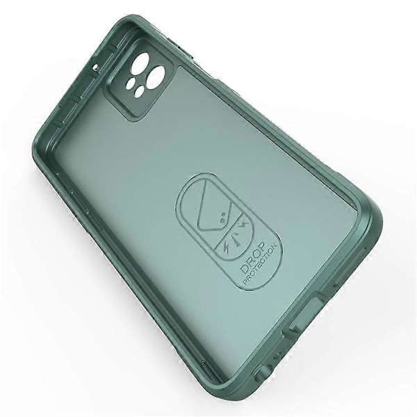 Kompatibelt för Motorola Moto G32 4G Robust Baksida Flexibelt TPU Anti-repskydd Green