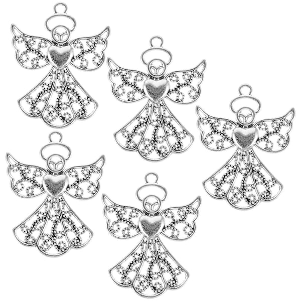 5 kpl Alloy Angel Charms Korukorut DIY-riipukset Korujen valmistustarvikkeet