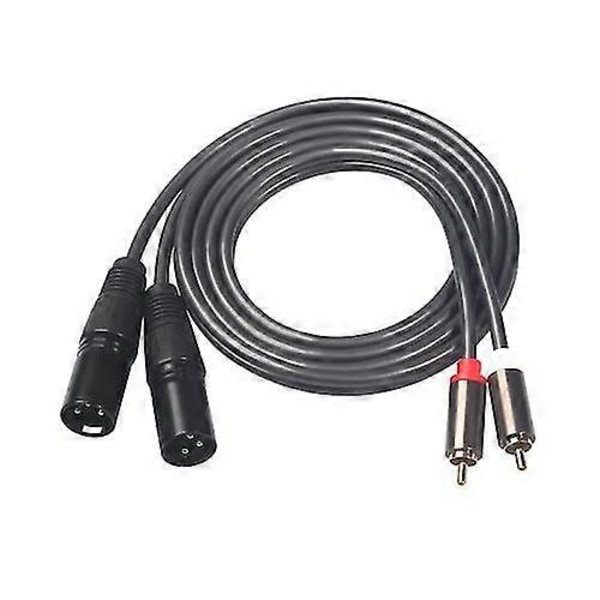 366119-15 2 RCA hann til 2 XLR 3-pinners lydkabel, lengde: 1,5 m