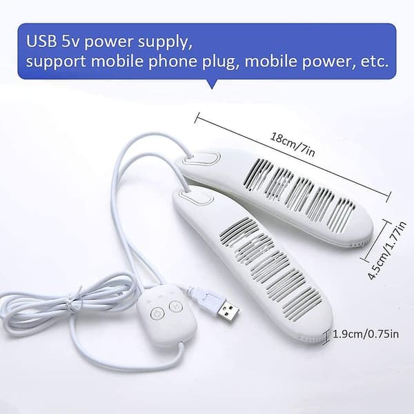 Skotørrer, USB genopladelig mini skotørrer med timer og deodorisering
