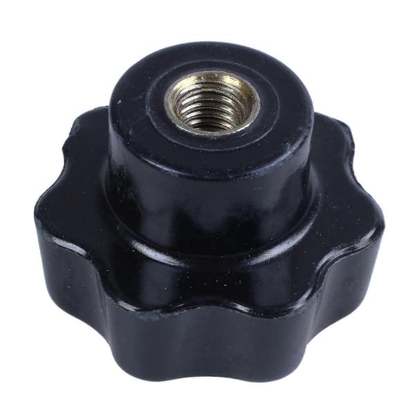 8mm Diameter Gjengehull Svart Stjernehode Klemmeknapp Erstatning