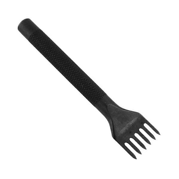 1 st DIY Handgjort Läderverktyg Läderhåltagningskit Lädersömnadstillbehör för Hemmabutik (6 tänder)