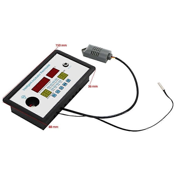Universal Digital Temperatur- og Fugtighedsregulator Centigrade Termostat