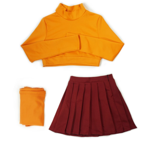 Scooby-Doo Velma cosplay kostym Scooby-Doo Velma cosplay kostym style 2 130cm