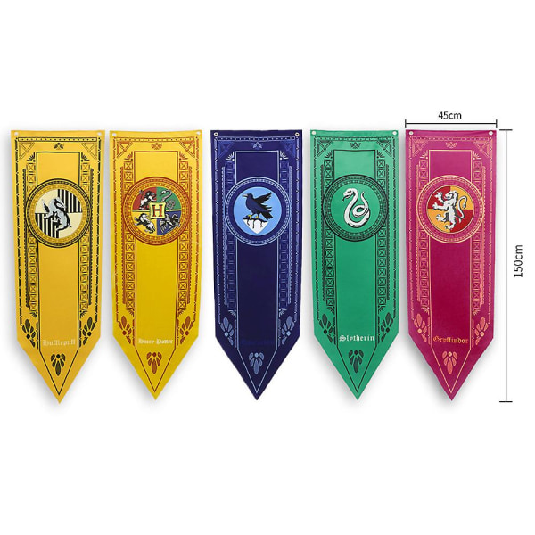 Harry Potter -teemalla riippuvat bannerit Liput viiripalkki Kodin  seinäkoristeet faneille Lahja style 1 52aa | style 1 | Fyndiq