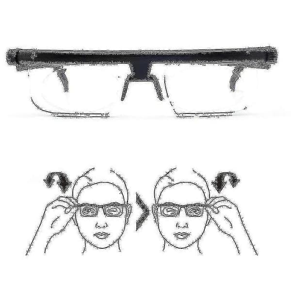 Justerbare briller Dial Vision Variable Focus briller avstandslesing (2 stk)