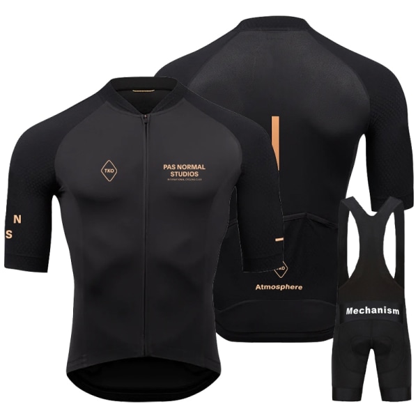 PNS Miesten Set Lyhythihainen Hengittävä MTB Bike Summer Black Pyöräilyvaatteet Maillot Ropa Ciclismo Uniform puku 1 M