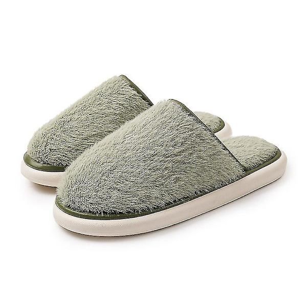 Damtofflor Warm House Tofflor För Dam Bekväma vintertofflor inomhus utomhus 1 par Light green 40 41